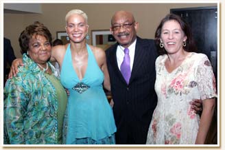  Faye and Belinda with Mr. and Ms. Herman Russell.